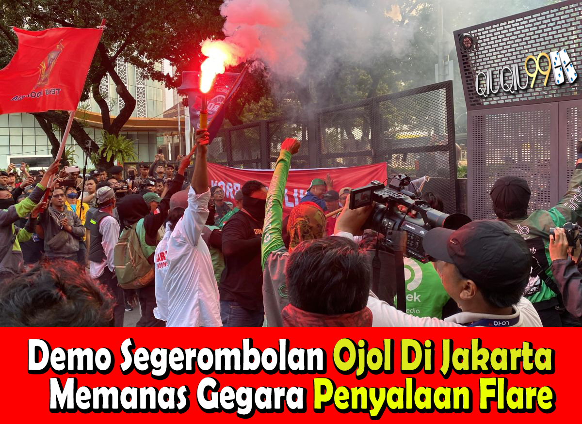 Demo Ojol Nyaris Bentrok dengan Polisi di Monas