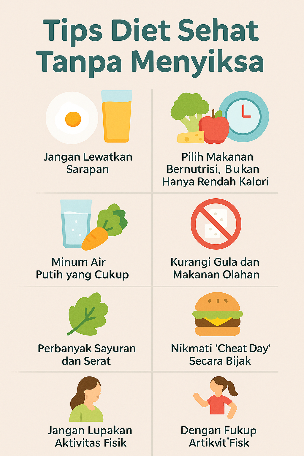 Tips Diet Sehat Tanpa Menyiksa Tubuh