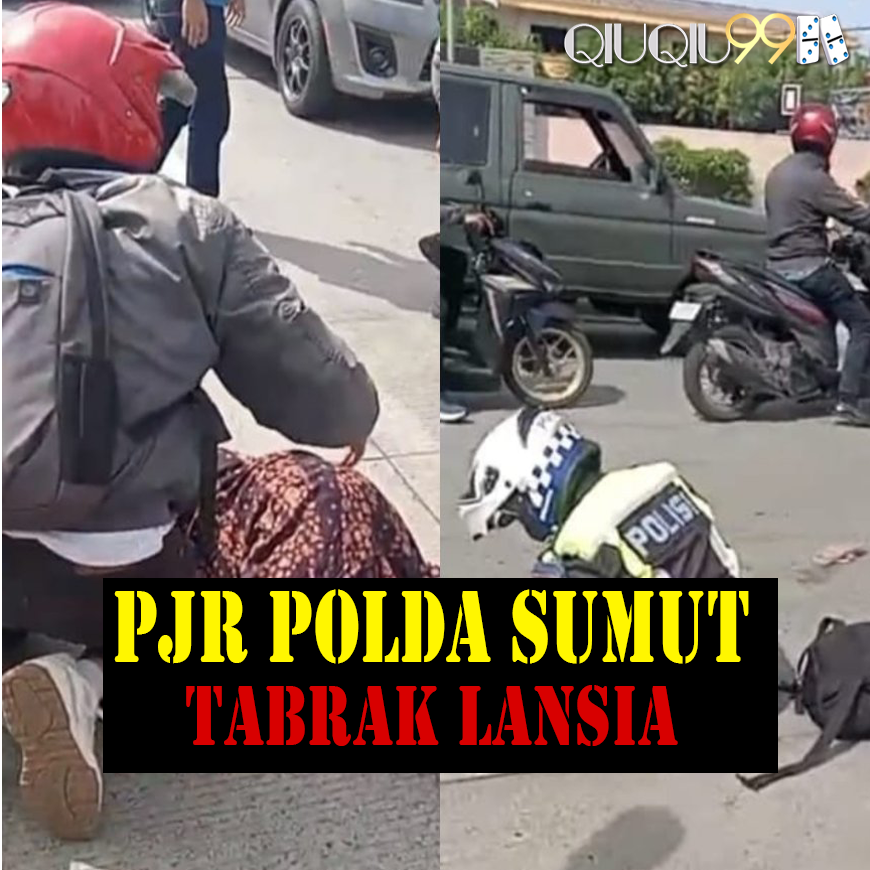 Viral Video Motor Patroli Polisi Tabrak Dua Motor Lansia di Medan, Netizen Geram