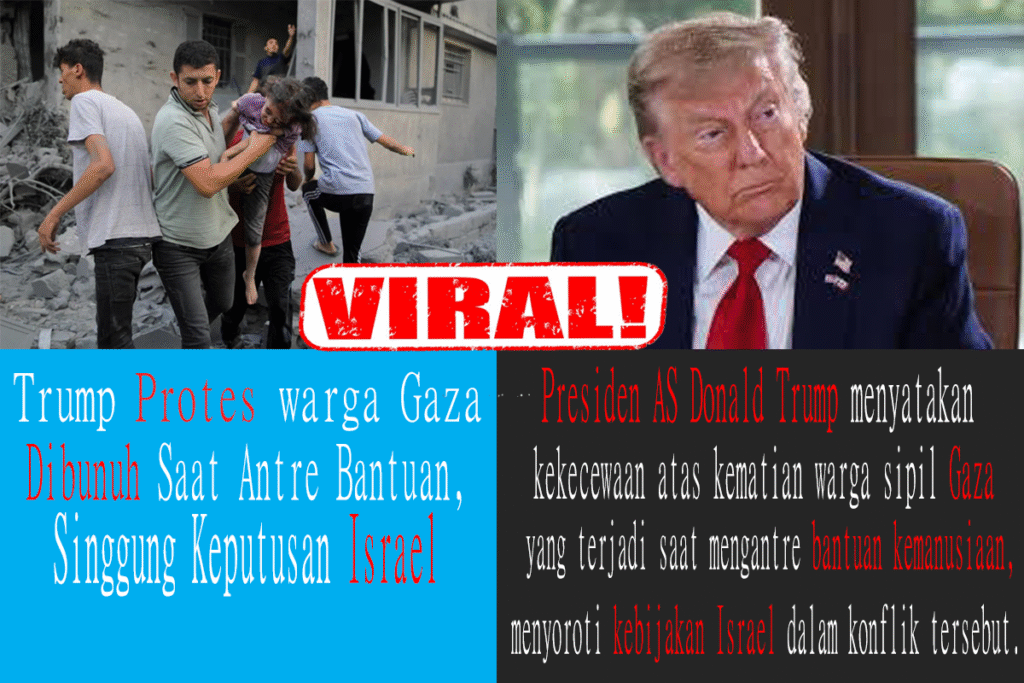 Trump Protes Warga Gaza Dibunuh Saat Antre Bantuan, Singgung Keputusan Israel 