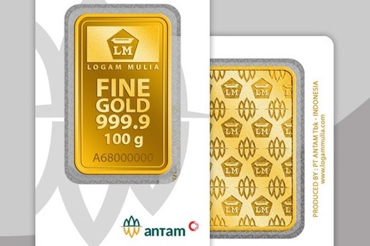 Harga Emas Antam Turun Jadi Rp1.896.000 per Gram