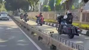 Rombongan Moge Nekat Terobos Jalur TransJakarta, Semua Ditilang!