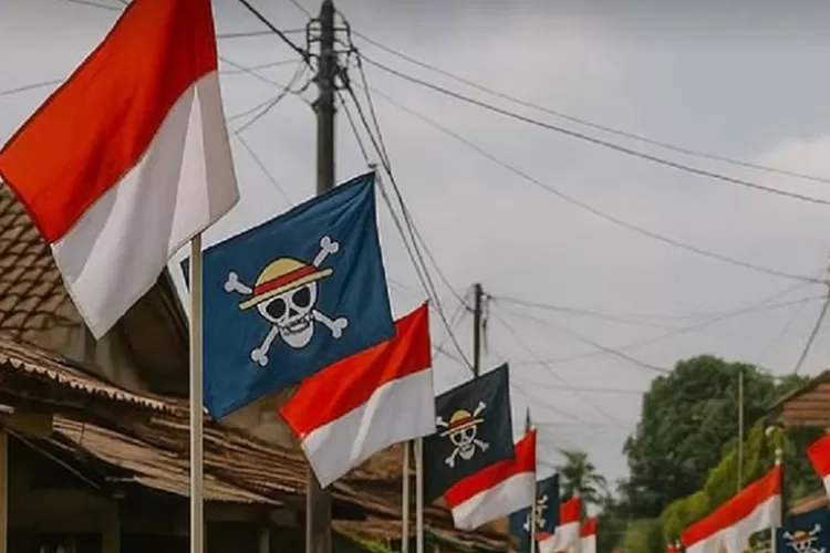Bendera One Piece Berkibar Jelang HUT ke-80 RI, Picu Kontroversi di Media Sosial