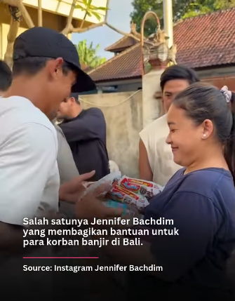 Jennifer Bachdim Jadi Sorotan Usai Gercep Berdonasi untuk Banjir Bali