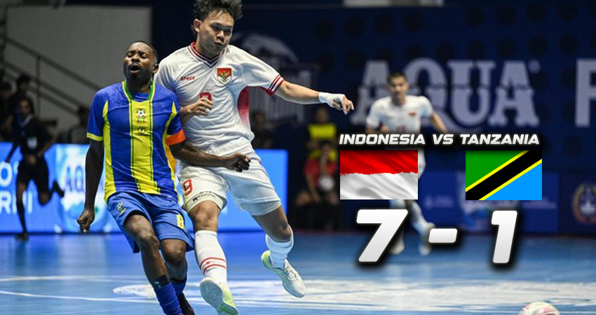 Timnas Futsal Indonesia Libas Tanzania 7-1 di Laga Uji Coba