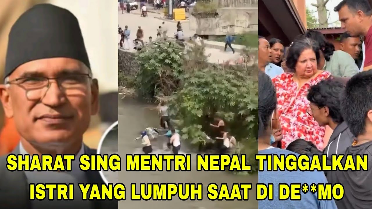 Menteri Nepal Dikritik Usai Tinggalkan Istri yang Lumpuh, Pendemo Gotong Royong Evakuasi