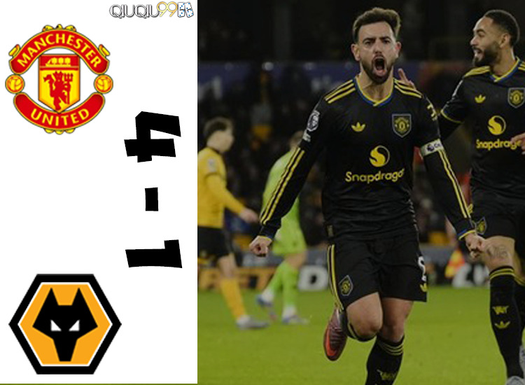 MU Menang Telak 4-1 atas Wolves di Old Trafford