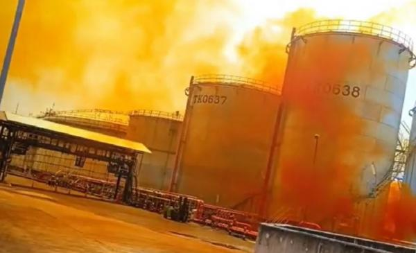 Viral Asap Berwarna Oranye Keluar dari Pabrik di Cilegon